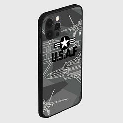 Чехол для iPhone 12 Pro Max U S Air force, цвет: 3D-черный — фото 2