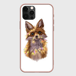 Чехол iPhone 12 Pro Max Fox with a garland