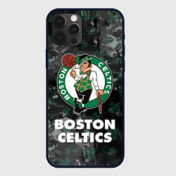 Чехол для iPhone 12 Pro Max Бостон Селтикс, Boston Celtics, НБА, цвет: 3D-черный