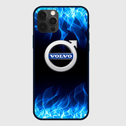 Чехол для iPhone 12 Pro Max Volvo - Огонь, цвет: 3D-черный