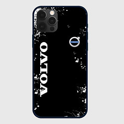 Чехол для iPhone 12 Pro Max Volvo капли и брызги красок, цвет: 3D-черный