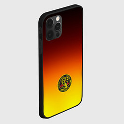 Чехол для iPhone 12 Pro Max Кобра Кай Cobra Kai Gadient, цвет: 3D-черный — фото 2