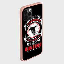 Чехол для iPhone 12 Pro Max HUNTER Охотник, цвет: 3D-светло-розовый — фото 2