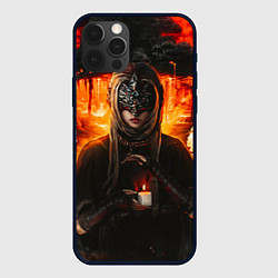 Чехол для iPhone 12 Pro Max FIRE KEEPER Dark SOULS III Дарк соулс, цвет: 3D-черный