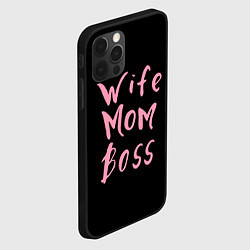 Чехол для iPhone 12 Pro Max Wife Mom Boss, цвет: 3D-черный — фото 2