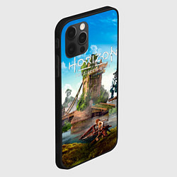 Чехол для iPhone 12 Pro Max Horizon Forbidden West - разрушенный мост, цвет: 3D-черный — фото 2