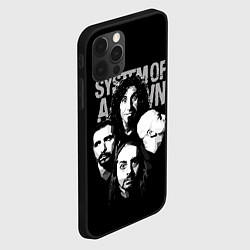 Чехол для iPhone 12 Pro Max System of a Down рок группа, цвет: 3D-черный — фото 2