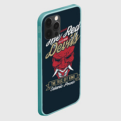 Чехол для iPhone 12 Pro Max Красный Дьявол, цвет: 3D-мятный — фото 2