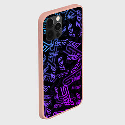 Чехол для iPhone 12 Pro Max STI NEON PATTERN, цвет: 3D-светло-розовый — фото 2