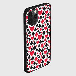 Чехол для iPhone 12 Pro Max Картёжник масти, цвет: 3D-черный — фото 2