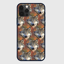 Чехол iPhone 12 Pro Max Волки Wolfs паттерн