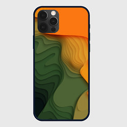 Чехол для iPhone 12 Pro Max Зеленые дюны, цвет: 3D-черный