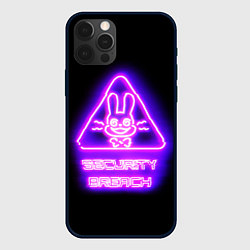 Чехол для iPhone 12 Pro Max Five Nights at Freddys: Security Breach логотип, цвет: 3D-черный