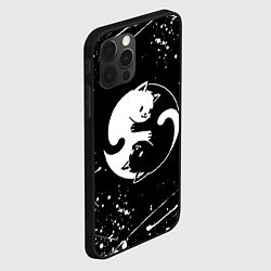 Чехол для iPhone 12 Pro Max ИНЬ ЯНЬ КОТИКИ БРЫЗГИ И НИЧЕГО ЛИШНЕГО, цвет: 3D-черный — фото 2