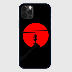 Чехол для iPhone 12 Pro Max SAMURAI RED MOON, цвет: 3D-черный