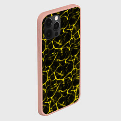 Чехол для iPhone 12 Pro Max Yellow Ripple Желтая Рябь, цвет: 3D-светло-розовый — фото 2