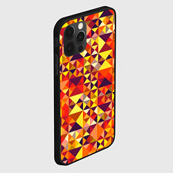 Чехол для iPhone 12 Pro Max Камуфляж спортивный Призма - закат, цвет: 3D-черный — фото 2