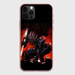 Чехол для iPhone 12 Pro Max ГАТС В ДОСПЕХАХ БЕРСЕРК, цвет: 3D-светло-розовый