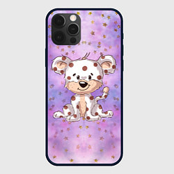 Чехол для iPhone 12 Pro Max Пятнистый тигренок, цвет: 3D-черный