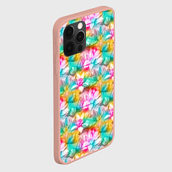 Чехол для iPhone 12 Pro Max Цветки Лотоса, цвет: 3D-светло-розовый — фото 2