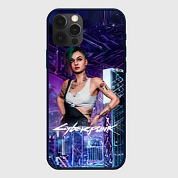 Чехол для iPhone 12 Pro Max Judy Cyberpunk2077 Джуди, цвет: 3D-черный