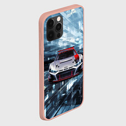 Чехол для iPhone 12 Pro Max Audi Motorsport Racing team, цвет: 3D-светло-розовый — фото 2