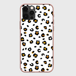 Чехол для iPhone 12 Pro Max Пятна леопарда leopard spots, цвет: 3D-светло-розовый