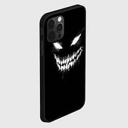 Чехол для iPhone 12 Pro Max Неоновое лицо монстра, цвет: 3D-черный — фото 2