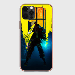 Чехол для iPhone 12 Pro Max Anime Cyberpunk, цвет: 3D-светло-розовый