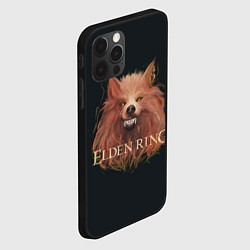 Чехол для iPhone 12 Pro Max Алый волк из Elden Ring, цвет: 3D-черный — фото 2