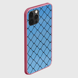 Чехол для iPhone 12 Pro Max Рабица, цвет: 3D-малиновый — фото 2