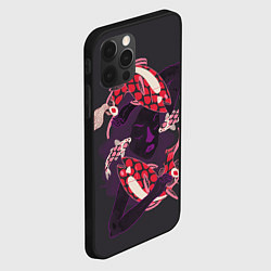 Чехол для iPhone 12 Pro Max Девушка карп-кои и киты, цвет: 3D-черный — фото 2