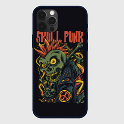 Чехол для iPhone 12 Pro Max SKULL PUNK Панк, цвет: 3D-черный