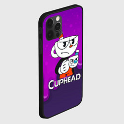 Чехол для iPhone 12 Pro Max Недовольная чашечка cuphead, цвет: 3D-черный — фото 2