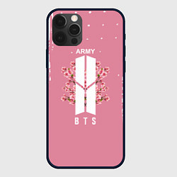 Чехол для iPhone 12 Pro Max Bts ARMY, цвет: 3D-черный