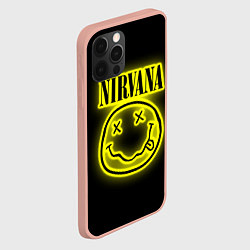 Чехол для iPhone 12 Pro Max NIRVANA неон, цвет: 3D-светло-розовый — фото 2