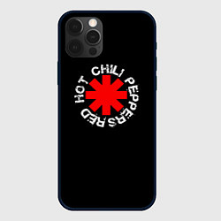 Чехол для iPhone 12 Pro Max Red Hot Chili Peppers Rough Logo, цвет: 3D-черный