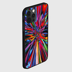 Чехол для iPhone 12 Pro Max Color pattern Impressionism, цвет: 3D-черный — фото 2