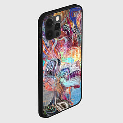 Чехол для iPhone 12 Pro Max Cyber skull Vanguard pattern, цвет: 3D-черный — фото 2