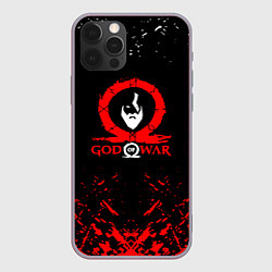 Чехол для iPhone 12 Pro Max God of War Ragnarok герой лого, цвет: 3D-серый