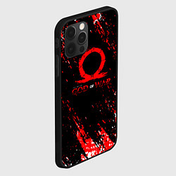 Чехол для iPhone 12 Pro Max God of war брызги, цвет: 3D-черный — фото 2