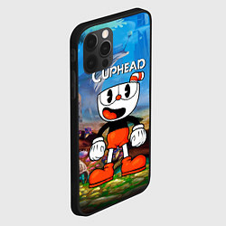 Чехол для iPhone 12 Pro Max Cuphead Красная чашечка, цвет: 3D-черный — фото 2