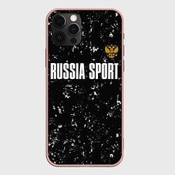 Чехол iPhone 12 Pro Max РОССИЯ - ГЕРБ Russia Sport