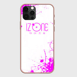 Чехол для iPhone 12 Pro Max Izone, цвет: 3D-светло-розовый