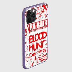 Чехол для iPhone 12 Pro Max Vampire The Masquerade Bloodhunt, лого, цвет: 3D-серый — фото 2