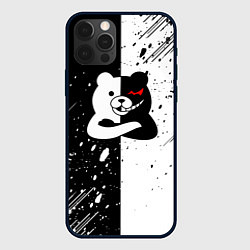 Чехол для iPhone 12 Pro Max Monokuma брызги, цвет: 3D-черный