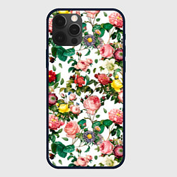 Чехол iPhone 12 Pro Max Узор из летних роз Summer Roses Pattern