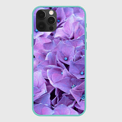 Чехол iPhone 12 Pro Max Фиолетово-сиреневые цветы