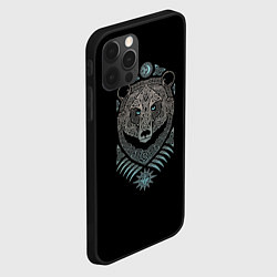 Чехол для iPhone 12 Pro Max Скандинавский медведь, цвет: 3D-черный — фото 2