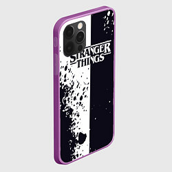 Чехол для iPhone 12 Pro Max STRANGER THINGS ОЧЕНЬ СТРАННЫЕ ДЕЛА ДВА ЦВЕТА, цвет: 3D-сиреневый — фото 2